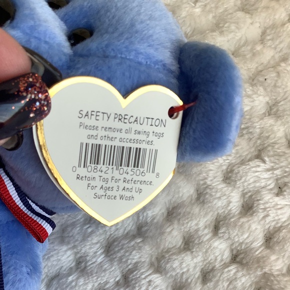Ty Beanie Babies America Blue Bear American Red Cross 9/11/2001 - Picture 8 of 12